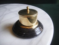 【老時光 OLD-TIME】早期二手台灣製銅大理石座郵票收納盒