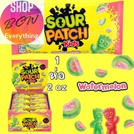 ขนมนำเข้า เยลลี่รสเปรี้ยวสุดคลาสสิค SOUR PATCH KIDS Soft & Chewy Candy 2oz  ซองละ 140 บาท ขนมเด็ก Ki