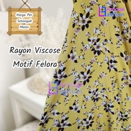 Rayon Viscose Motif Felora