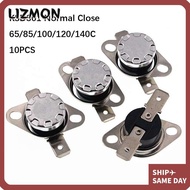 LIZMON 10PCS Bimetal Thermostat Safe 65/85/100/120/140C Thermal Control KSD301