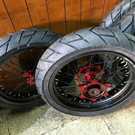 BAN SET CRF 150 L SUPERMOTO BAN FDR MAXTREM RING 17/110/130/70 HOLE 36