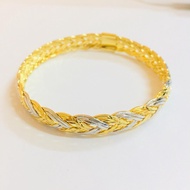 BC BANGLE-999.9-GOLD-PLATED-24K-EMAS BANGKOK GT44