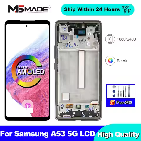 AMOLED For Samsung A53 5G A536B LCD Screen Touch Screen Digitizer Assembly For Samsung A536U A536E A