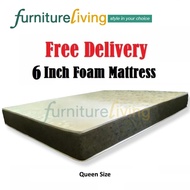 Furniture Living Queen size Foam Mattress 6 Inch