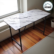 Inmyhomeโต๊ะพับอเนกประสงค์ *ลายหินอ่อนสีขาว* ขนาด 60*90*75cm.พร้อมส่ง