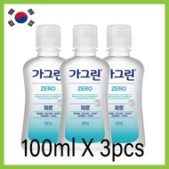 [ DONG A PHARM ] Garglin zero gargle, mouthwash, 100ml x 3pcs