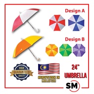 24 inch Umbrella (Auto opened & Manual Close)/ Colorful Umbrella/ Payung 24 Inci