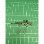 Toy model rifle 1/12 scale M4A1 with 2 removable magazine for 6 inch scale Marvel Legends GI Joe Maf