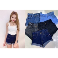 Gbj RUBBER PANTS HIGHWAIST SHORTS IMPORTED DENIM GBJ JEANS IMPORTED BANGKOK