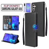Case Type SAMSUNG A36 FLIP LEATHER WALLET PREMIUM FLIP CASE OPEN CLOSE CASE hp CASING FLIP CASE WALL
