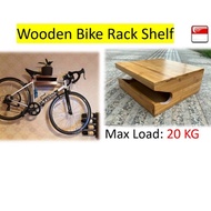 Wooden Bike Rack Shelf Wall Rack / Bike Storage Wood Wallniture Bike Wall Mount Home Decoration