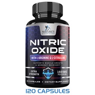 L-arginine L-citrulline ไนตริกออกไซด์พลังงานความอดทนของกล้ามเนื้อ 30/60/120 แคปซูล