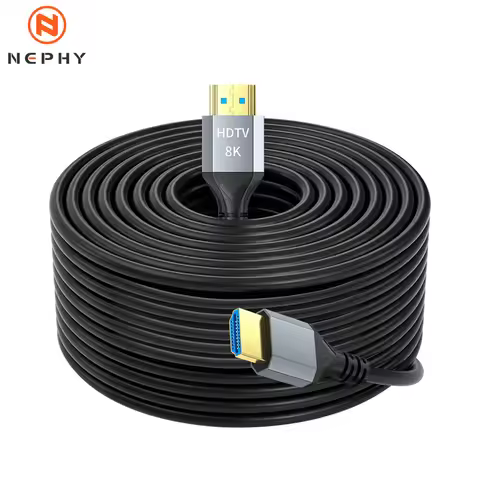 1m-10m Long 8K HDMI 2.1 Cable For TV PS5 Xbox series Steam Deck Switch Webcam Telecamera Soundbar HD