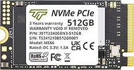 Timetec 512GB M.2 2242 SSD NVMe PCIe Gen3x4 3D NAND TLC Read/Write Speed Up to 2,000/1,500 MB/s Comp