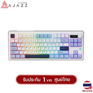 คีย์บอร์ดเกมมิ่ง Ajazz AK870 Plus 8000mAh Gasket Tri-Mod RGB Maila Switch Mechanical Keyboard รับประ