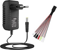 Universal 2.4V 3.6V 4.8V 6V 7.2V 8.4V 9.6V 12V RC AA Battery Charger NiMh NICD Kit with Mini Tamiya 