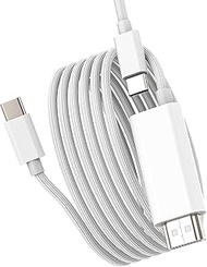 HDMI Cable USB C Adapter TV Charger Portable 100W Charging Type Projector Station OLED Android Cord 