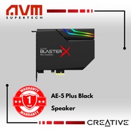 AVM CREATIVE Sound BlasterX AE-5 Plus Black Hi-res PCI-e Gaming Sound Card