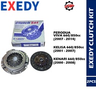EXEDY CLUTCH KIT PERODUA VIVA 660/850cc KELISA 660/850cc  KENARI 660/850cc 3PCS