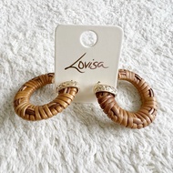 Lovisa Handmade Summer Breeze Rattan Hoop Earring