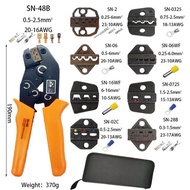 PM SN-48B Crimper Kit 0.5-2.5mm 20-13AAWG Interchangeable Die Wire