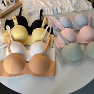 [KingOfPijamas] AL03 Women's Seamless Bra Rimless Horizontal Cup Hand Pad 1.5cm Natural Breast Enhan