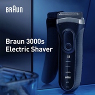 Braun 3000s Reciprocating Electric Shaver 3 Floating Shaving Heads  Fully Waterproof