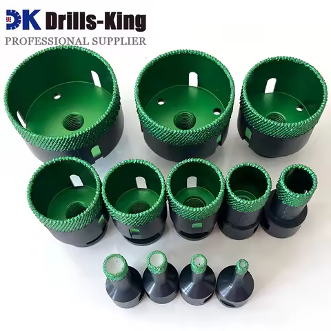Drills-King Oem M14 6mm-68mm Diamond Core Drill Bit Tile Rock Granite Marble Ceramic Hole Saw Hole C