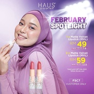⚠️VIRAL LIPSTICK SPF🎊HAUS-MATTE VELVET LIPSTICK-6 CODE PILIHAN