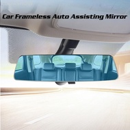 LOOKSHOW Car Frameless Auto Assisting Mirror Accessories Angle Panoramic Rear View Mirror Large Visi