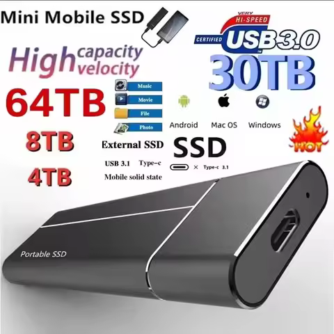500GB 1TB Solid State Drive HDD Portable SSD External Hard Drive for PC Laptop Storage Device USB 3.