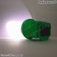 Applegreen P6 สวิทช์แบบกด เร่งหรี่แสงได้ ไฟฉายคาดหัว ไฟส่องกบ ไฟกรีดยาง