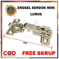 Engsel Sendok Mini 26MM Mini Conceal Hinge isi (50 pcs) / Engsel Pintu Lemari Kecil.. Free Skrup