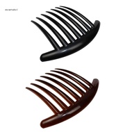 ✿ Cow Ribs Acker Crescent Long Tooth Disc Hair Comb 7 Teeth Comb Insert Comb Hair