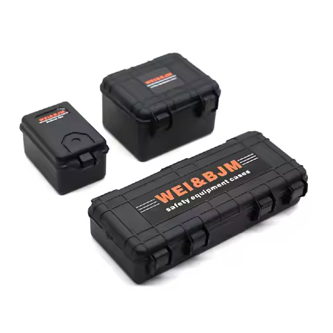 3pcs RC Car Simulated Suitcase Luggage Travel Storage Box for 1/10 RC Crawler D90 Axial SCX10 TRX4 C