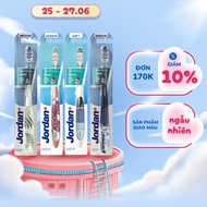 Combo 4 Bàn chải đánh răng Jordan Individual Clean Lông mềm đan chéo