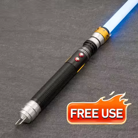Lightsabers Metal Handle Double button With Hitting Sound Effect FX Duel Lightsaber Metal Aluminum H
