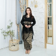 KINNAS - AMIRA One Set Kebaya Modern Outer Brukat Lace Rok Lilit Batik + Obi Belt