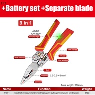 (FTT) 8-in-1 Multi-Purpose Wire Cutter New Anti-Slip Gauge Pliers