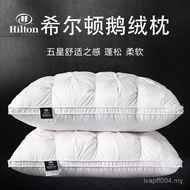 White Velvet Pair Pillow Household Hotel Wholesale Down Five-Star Neck Pillow Student Pillow Cotton 