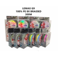 LEMAX G9 100% PE BRAIDED LINE 300m