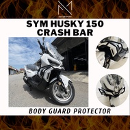 SYM HUSKY 150 Crash Bar Engine Guard Protector Full Heavy Duty Crash For Husky 150 Steel Frame Motor