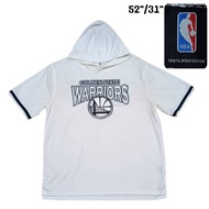 NBA GOLDEN STATE Short-Sleeved Basketball Jersey Straight Warrior Hooded Street White Size 2xl Label