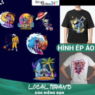 [Heat ironing image] - PH9 astronaut image printed with iron and iron