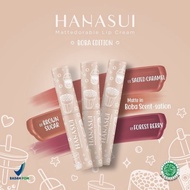LIPCREAM BOBA EDITION HANASUI LIPSTIK HANASUI LIP CREAM HANASUI BISA BPOM COD