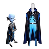 Super Villain Cosplay Costume Grue Superhero Bodysuit Set Halloween Costume