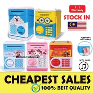 [Live] Old ATM Machine with Fingerprint Tabung Simpanan ATM Password Safe Box Tabung Music Coin Bank