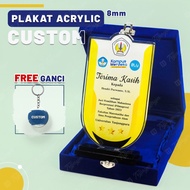 Plakat Akrilik , Plakat Custom , Plakat Wisuda Plakat Ketebalan 8mm