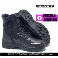 KASUT OPERASI JOHNSON ORIGINAL TACTICAL BOOT GD SHOES TOYOO KAWAD TUGAS AM HIKING OUTDOOR DRILL MARC