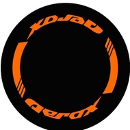 Decals Stickers for Rim/Mags Aerox 2nd design Orange